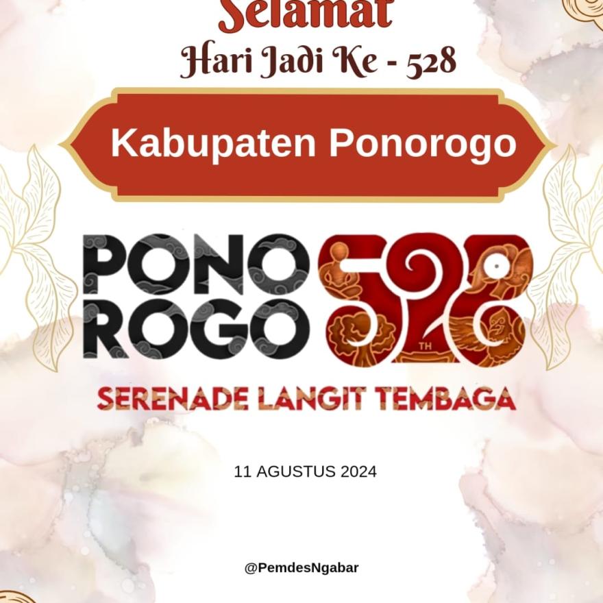 HARI JADI KE 528 KABUPATEN PONOROGO